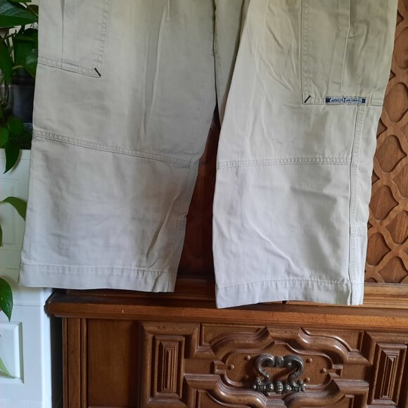 VTG Y2K JNCO Khaki Cargo Pants Wide Leg -  Men's 31x30 - Picture 7 of 16